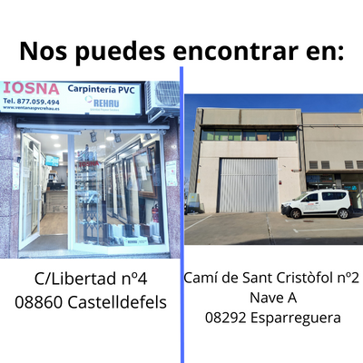 Encuéntranos en CASTELLDEFELS y ESPARREGUERA